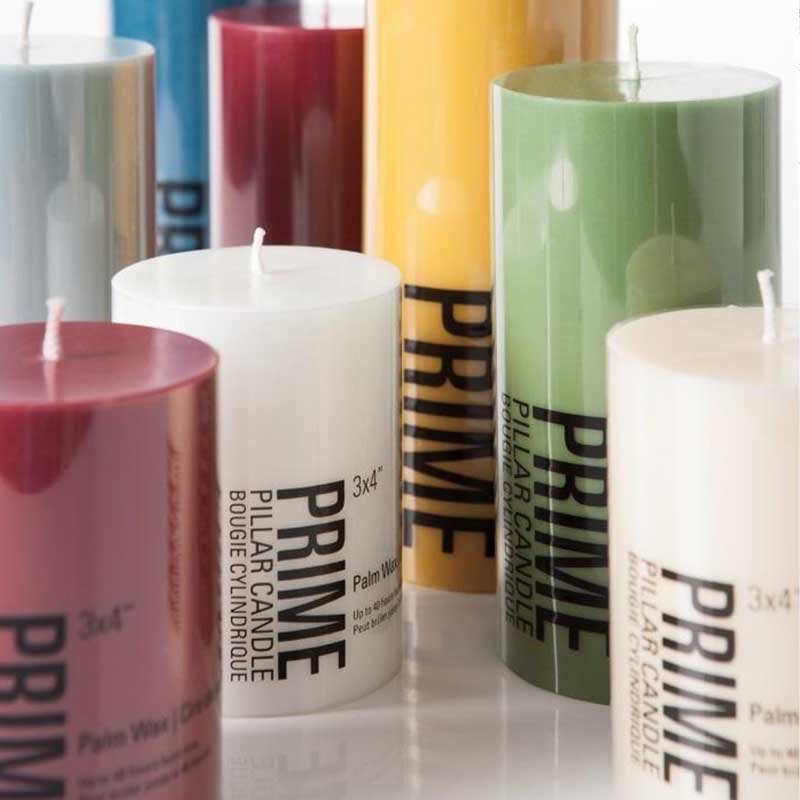 Prime Palm Wax Pillar Candle (Small)
