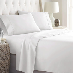 600 Thread Count Ultra Soft Deep Pocket 4 Pieces Sheet Set with 2 Pillowcases