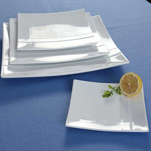 Square Striped Plates