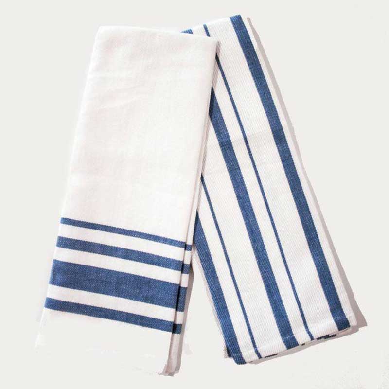 Tea towels, Amow, White/Blue, Pack of 2 pcs - Nicolas Vahé