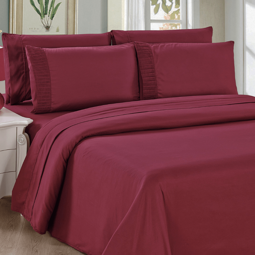 Ultra Soft Silky Zipper Solid Rayon from Bamboo All Season 3 Pieces Duvet Cover Set with 2 Pillowcases