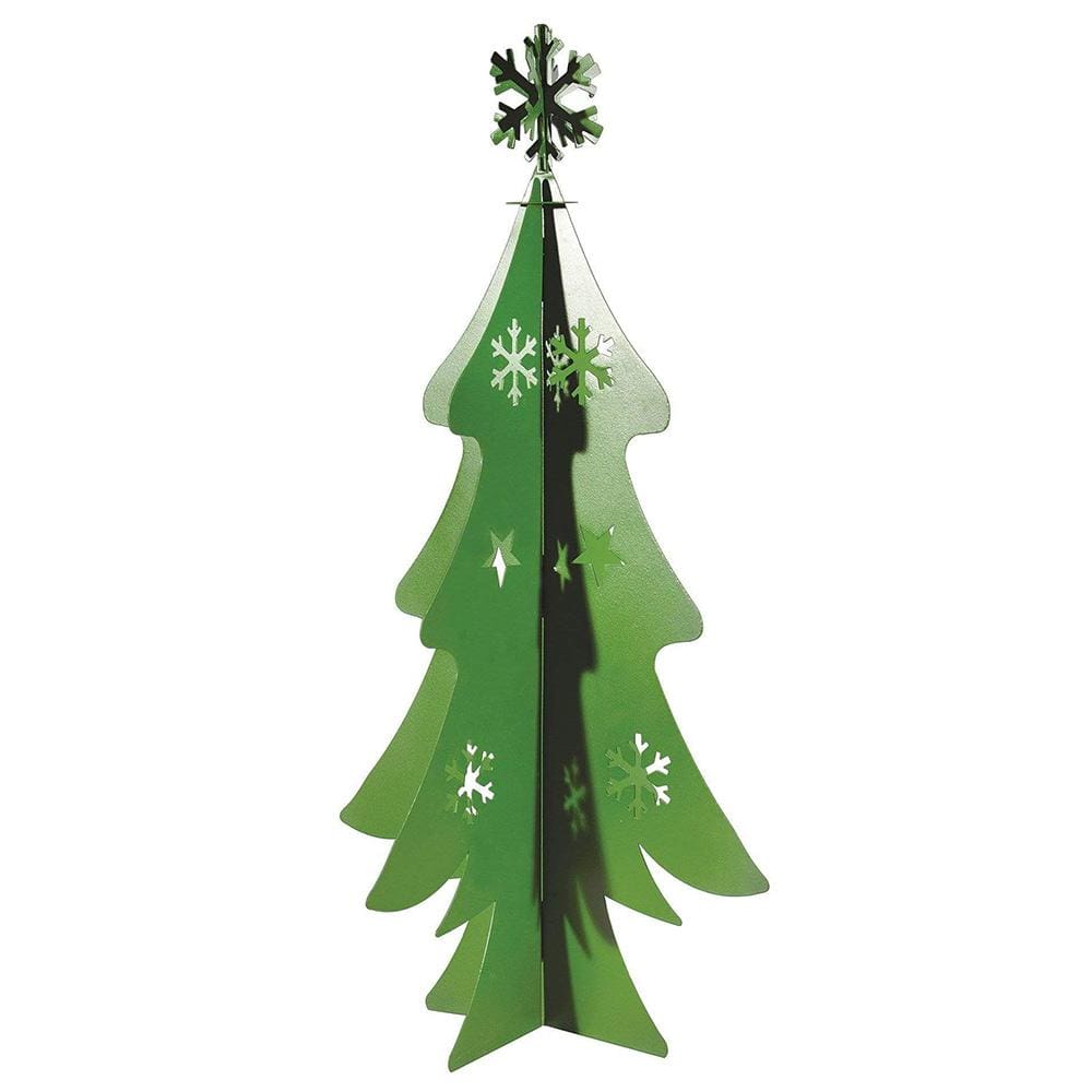 Foldable Green Metal Christmas Tree Decor