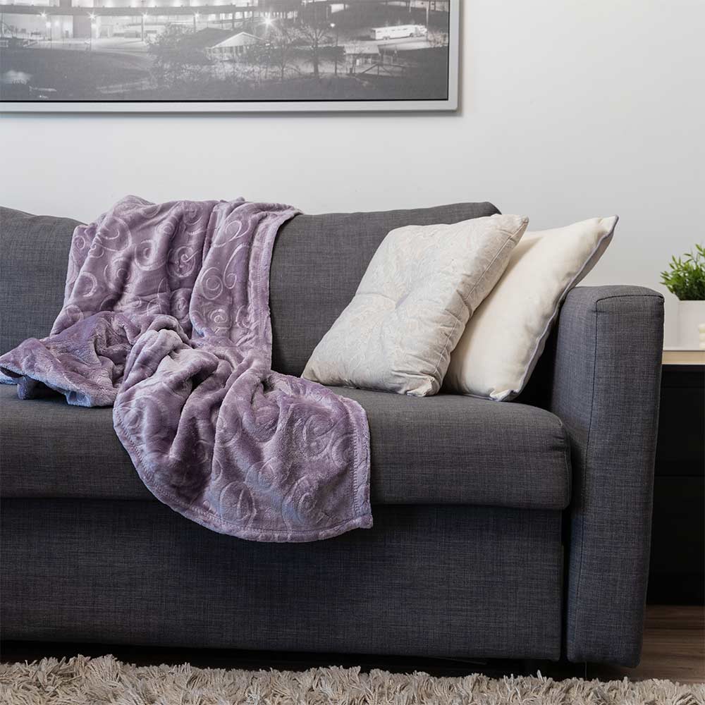 Ultra Soft Silky Swirl Throw Blanket