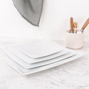 Square Striped Plates